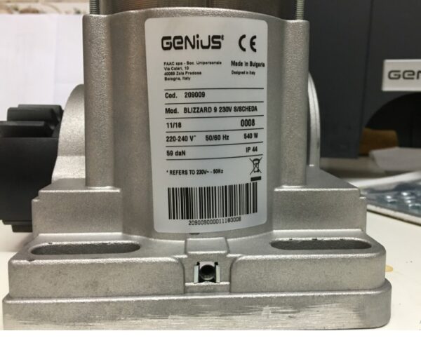 Motor corredera GENIUS BLIZZARD 900 - Imagen 7