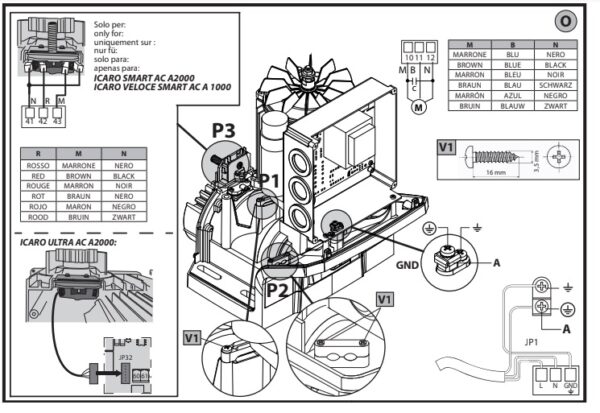 motor corredera BFT ICARO VELOCE SMART AC A1000 - Imagen 2