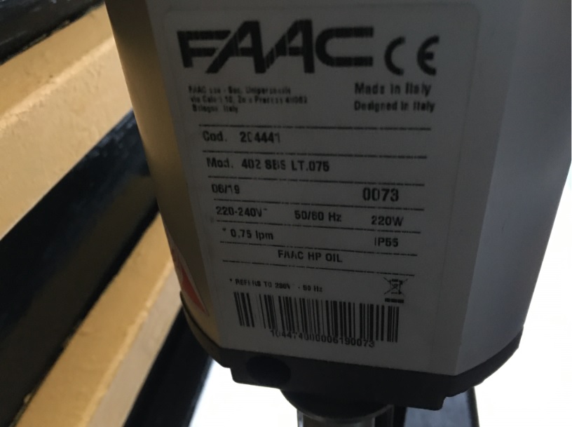 motor batiente hidraulico FAAC 402SBS - Imagen 6