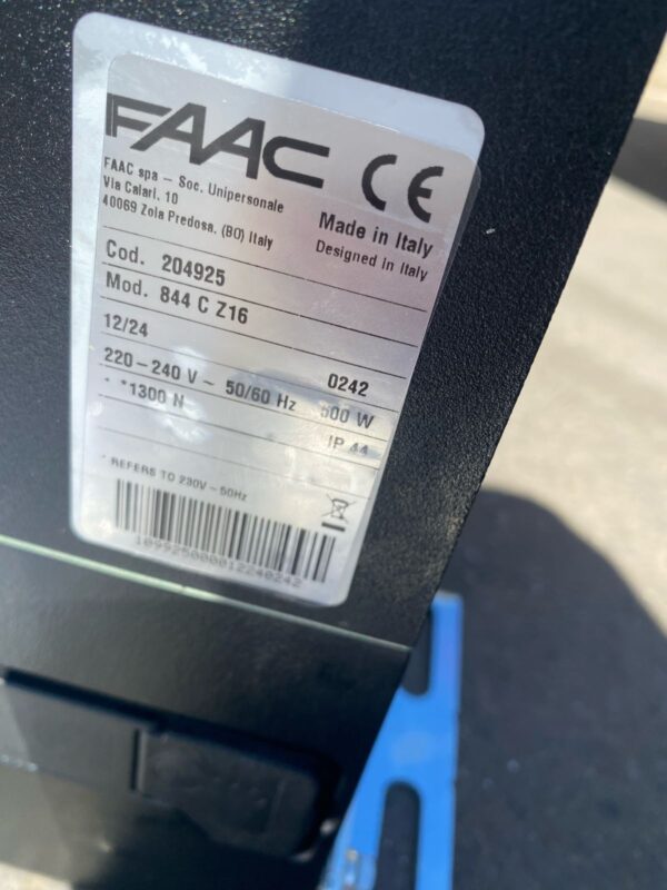 motor corredera FAAC 844C - Imagen 11
