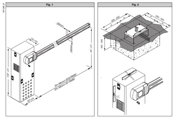 barrera automatica BFT MOOVI 30S - Imagen 3