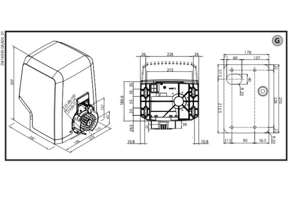 motor corredera BFT ICARO VELOCE SMART AC A1000 - Imagen 3