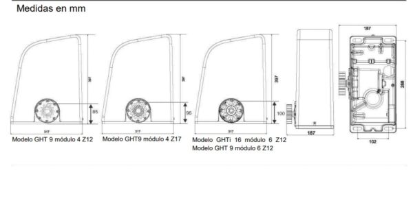 motor corredera ROSSI GHTI12 - Imagen 11