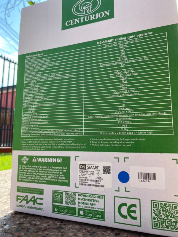 motor corredera CENTURION D5 SMART - Imagen 14